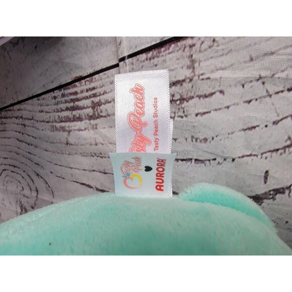 Aurora World Tasty Peach Meowchi Mint Teal Cat Purple Unicorn Cat 7in Plush - Picture 8 of 10